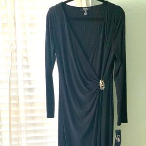 Chaps Navy Evening Gown
